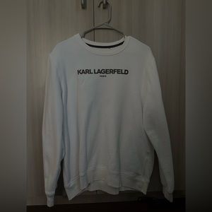 karl lagerfeld white sweatshirt
